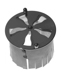Spiralventil nickel 4'' med stos